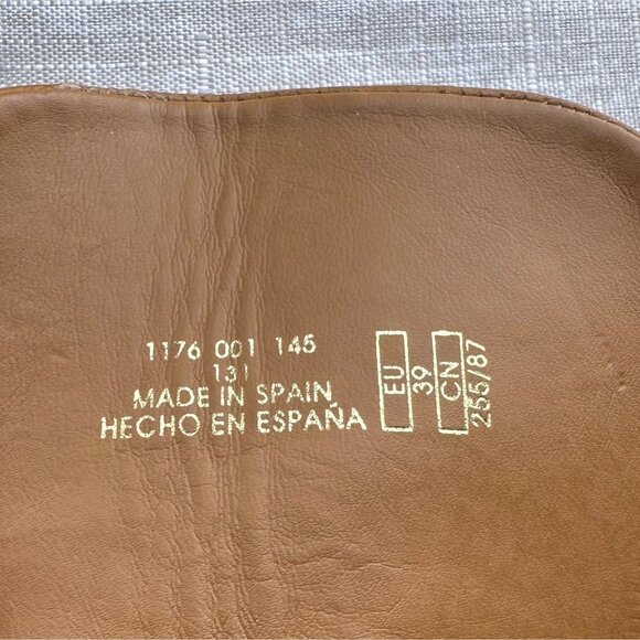 Zara Tan Pointed Toe Lace-Up Ankle Boot Women EU 39 US 8 Made in Spain Side Zip - Picture 13 of 13